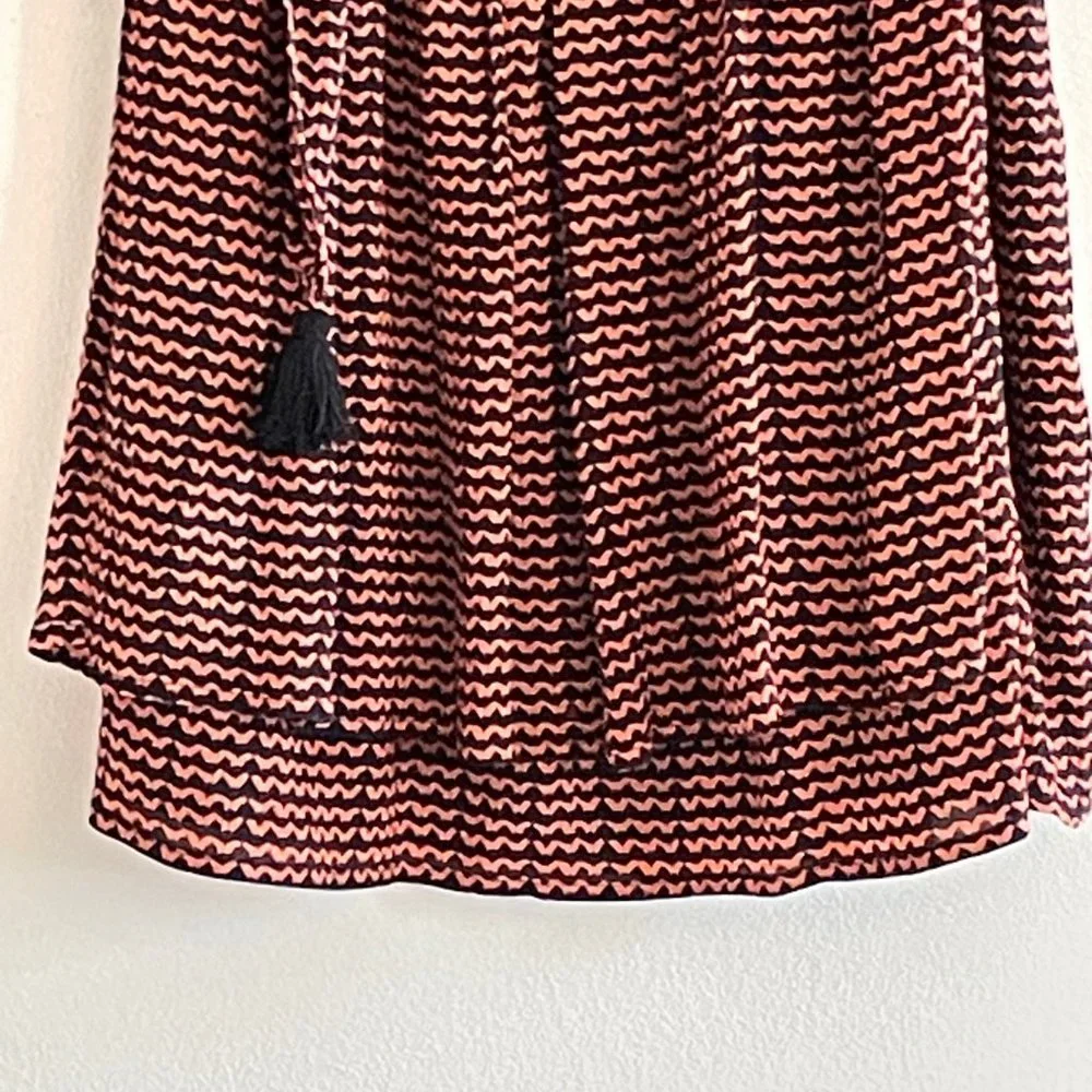 Apiece Apart Baja Tie Skirt – Navy & Burnt Orange – Silk – Size 4 - Picture 5 of 7